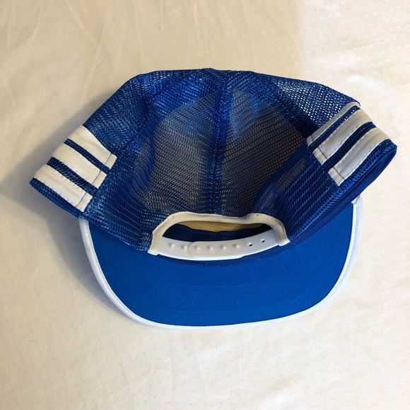 Cap Adjustable Snap Back Funny Retirement  Vacation Baseball Blue White Red NWOT - Picture 2 of 4